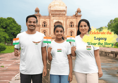 Indian Flag Tiranga Tee | Embroidered Patch Unisex T-Shirt - Essentia Attire