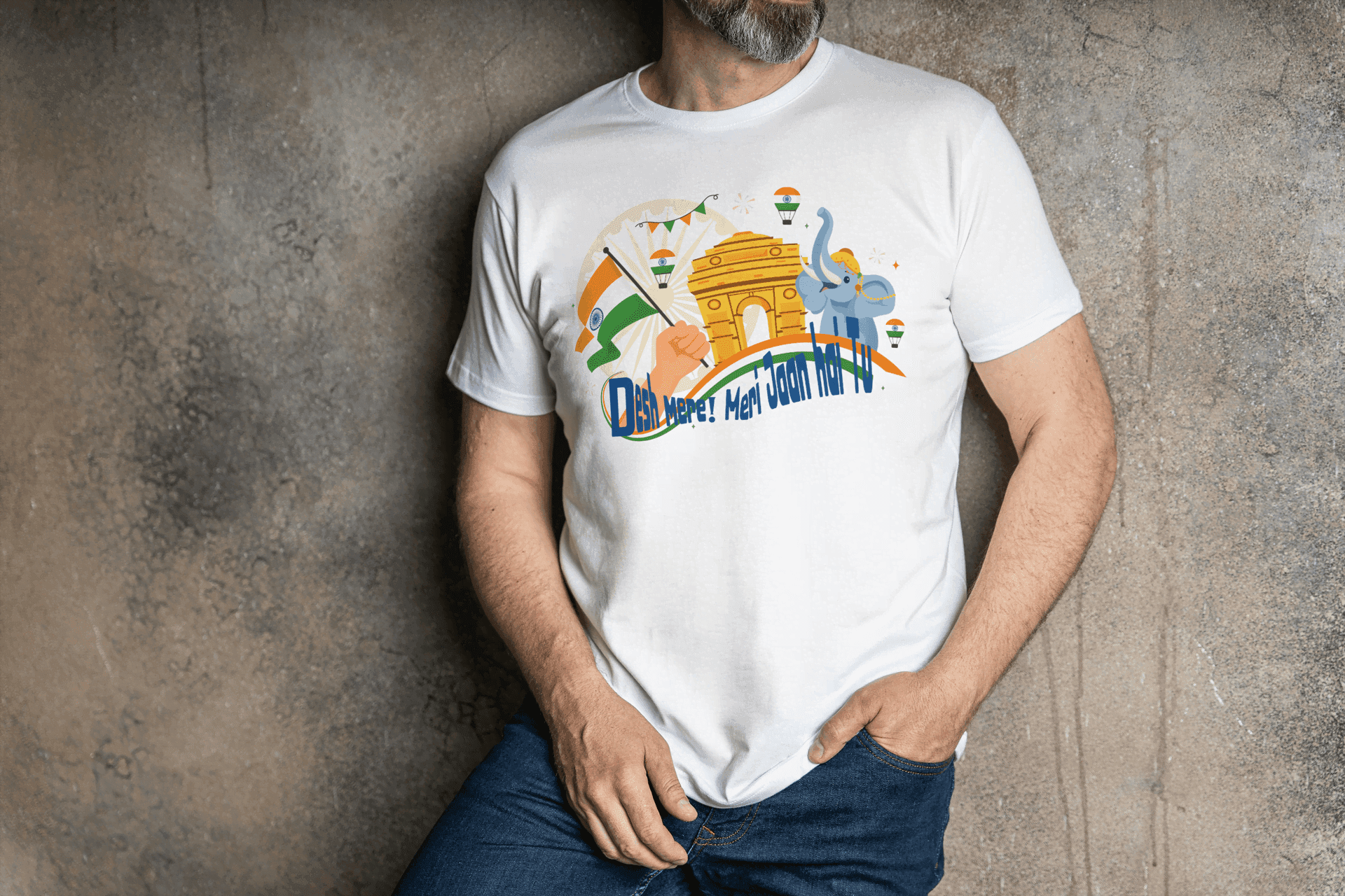 Indian Patriotic Slogan T-shirt | India Pride Graphic Tee - Essentia Attire