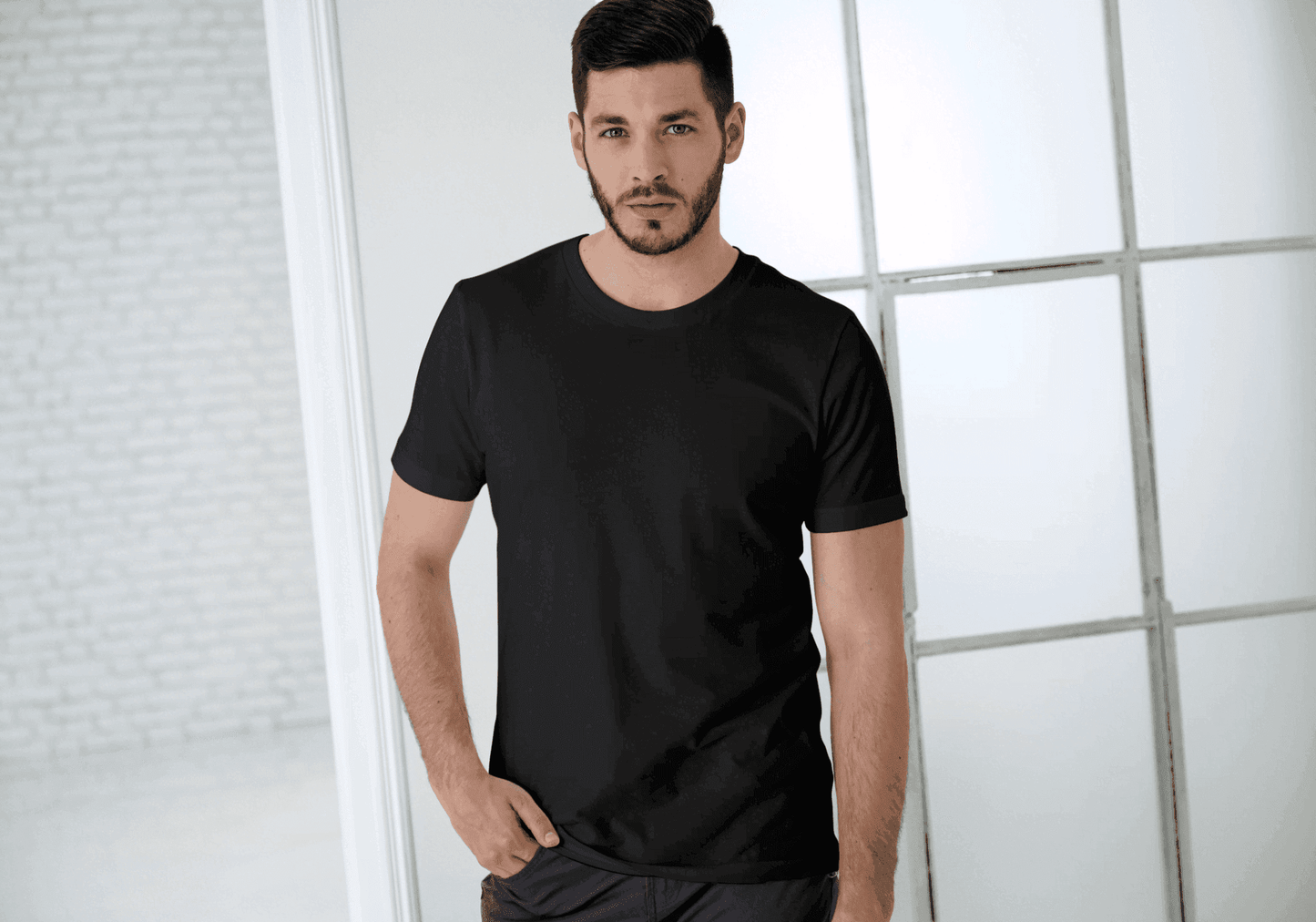 Beige/Black/White Trio Pack of Plain Regular Half-Sleeve: Unisex T-Shirt - Essentia Attire
