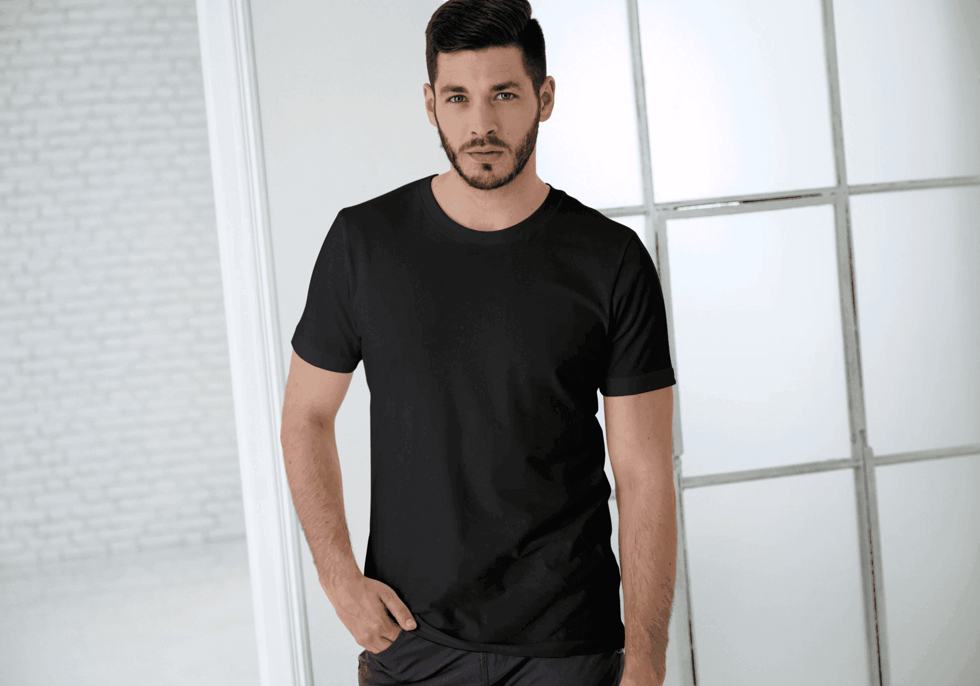 Beige/Black/White Trio Pack of Plain Regular Half-Sleeve: Unisex T-Shirt - Essentia Attire
