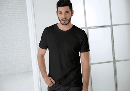 Beige/Black/White Trio Pack of Plain Regular Half-Sleeve: Unisex T-Shirt - Essentia Attire
