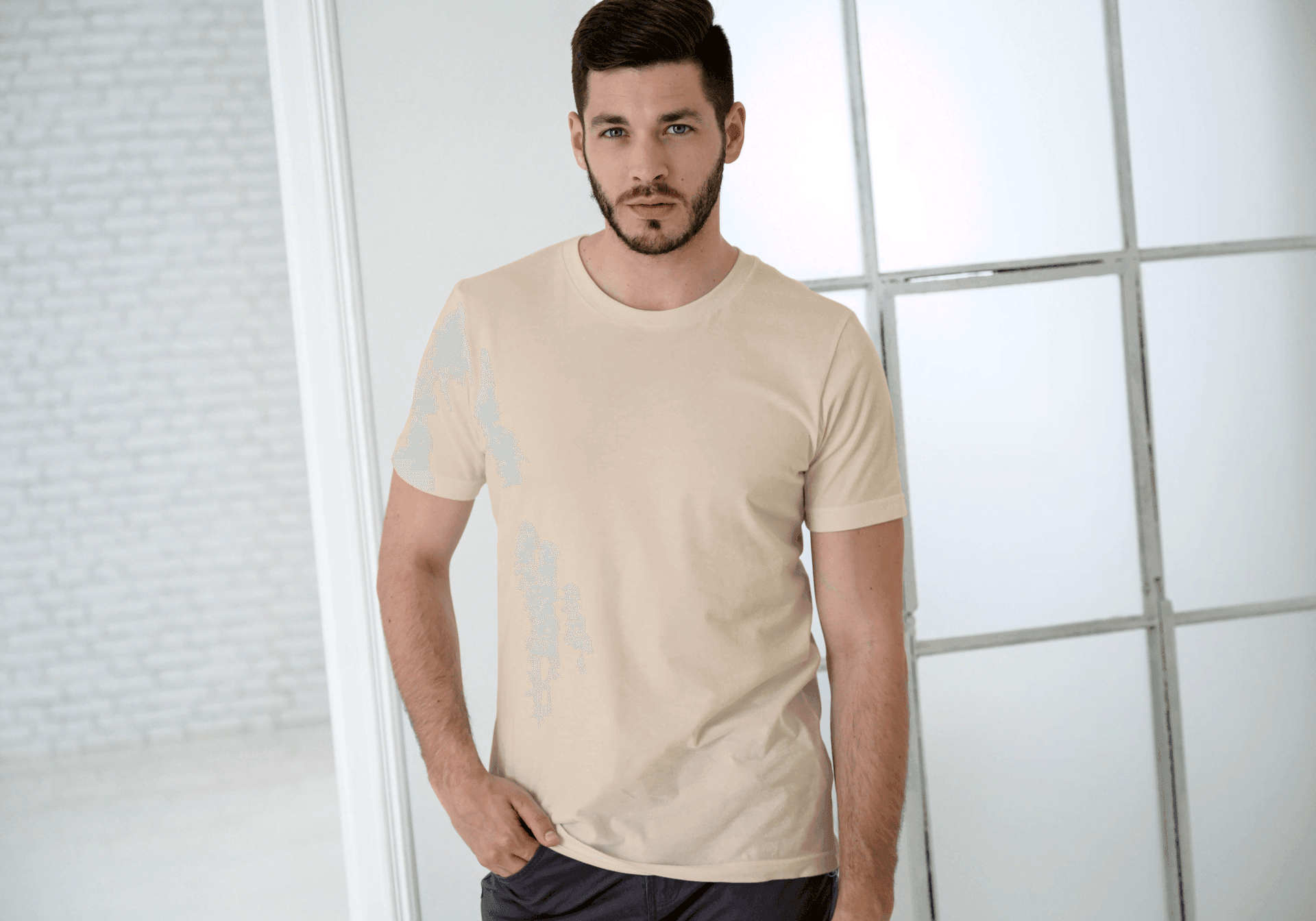 Beige/Black/White Trio Pack of Plain Regular Half-Sleeve: Unisex T-Shirt - Essentia Attire
