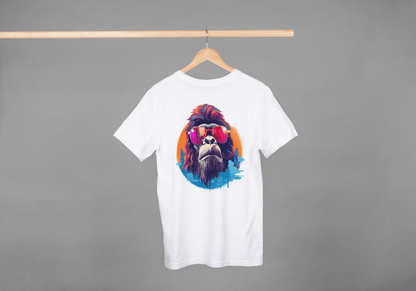 Cool Gorilla Sunglasses: Vibrant Animal Graphic Tee - Essentia Attire