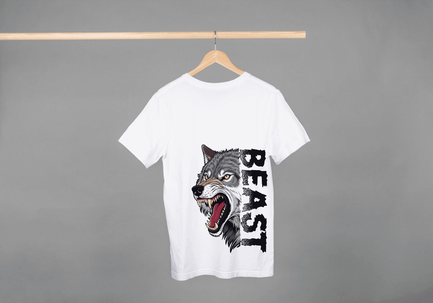 Wolf Beast: Animal Spirit Bold Tee - Essentia Attire