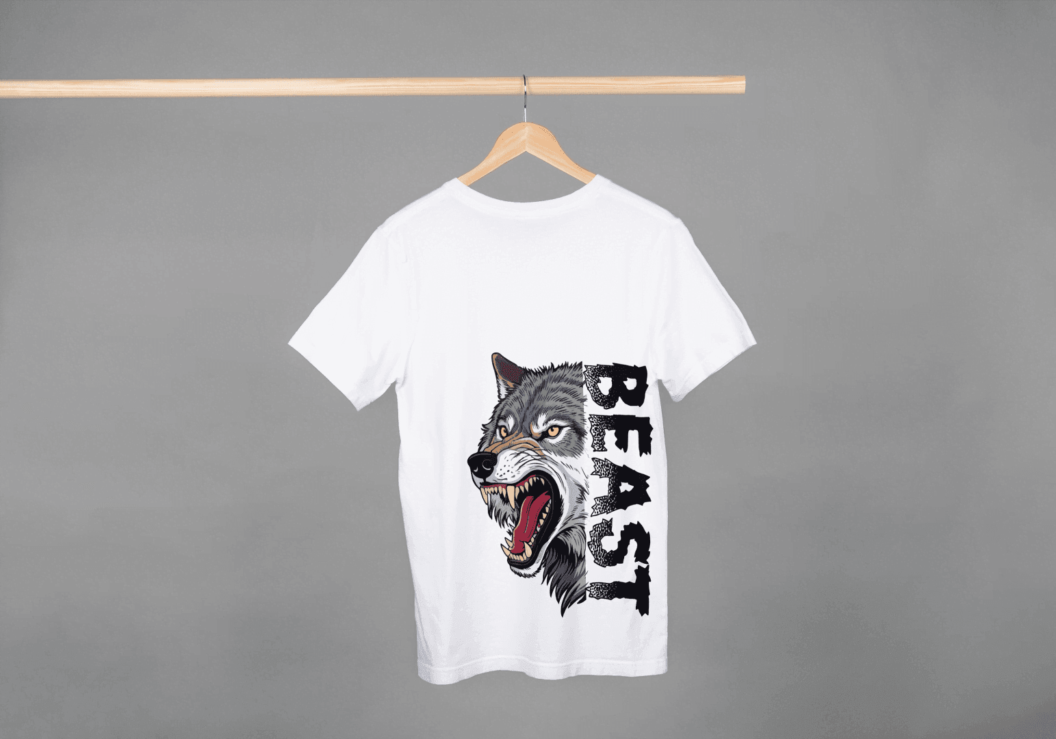 Wolf Beast: Animal Spirit Bold Tee - Essentia Attire