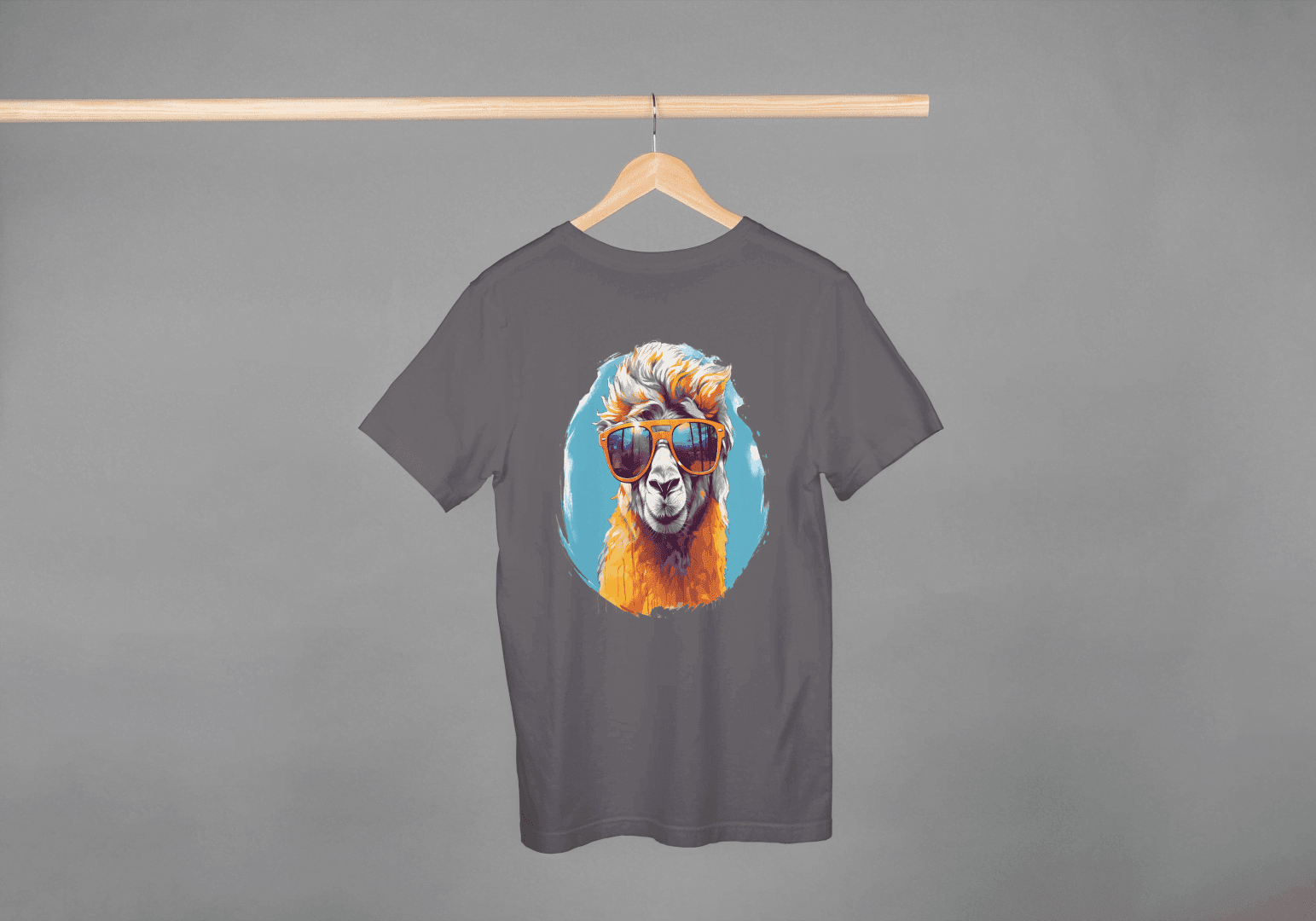 Cool Llama Sunglasses: Funny Animal Graphic Tee - Essentia Attire