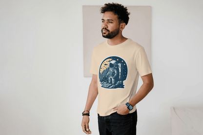 Astronaut Moon Landing T-Shirt - Space Exploration Graphic Tee - Essentia Attire