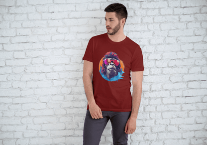 Cool Gorilla Sunglasses: Vibrant Animal Graphic Tee - Essentia Attire