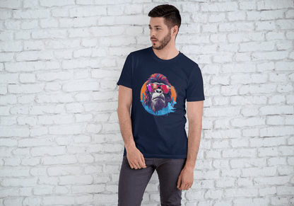 Cool Gorilla Sunglasses: Vibrant Animal Graphic Tee - Essentia Attire