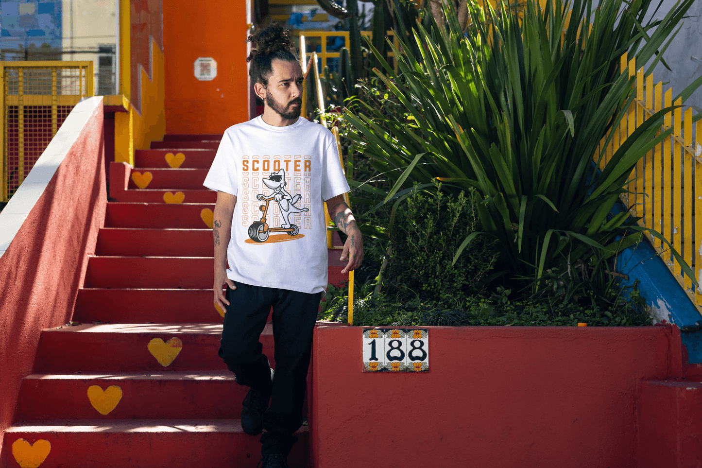 "Scooter Life" Funny Dog: Urban Animal Design - Essentia Attire
