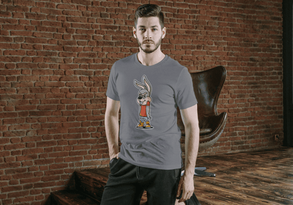 Funny Mischievous Bunny: Smart Character Tee - Essentia Attire