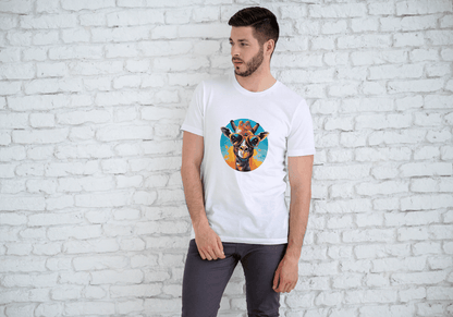 Cool Giraffe Sunglasses: Vibrant Animal Graphic Tee - Essentia Attire