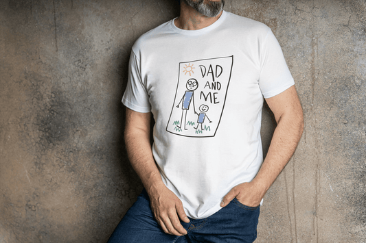 "Dad And Me" Stick Figure: Father Son-Daughter Tee - Essentia Attire
