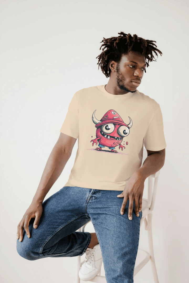 Cute One-Eyed Monster: Funny Alien Creature Tee - Essentia Attire