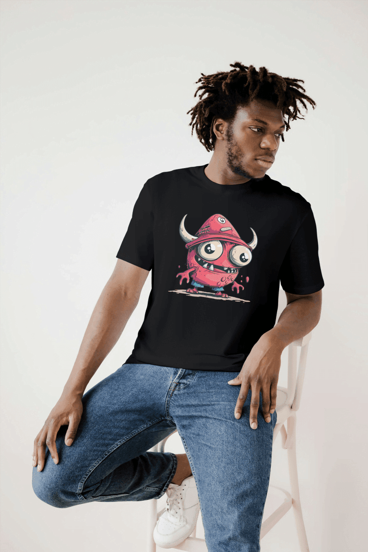 Cute One-Eyed Monster: Funny Alien Creature Tee - Essentia Attire