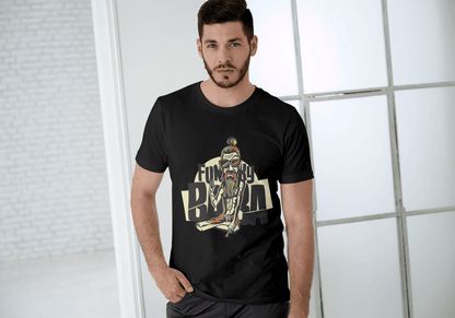 Funny Funky Baba: Cool Spiritual Guru Graphic Tee - Essentia Attire