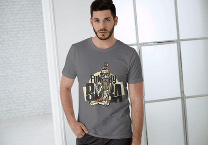 Funny Funky Baba: Cool Spiritual Guru Graphic Tee - Essentia Attire