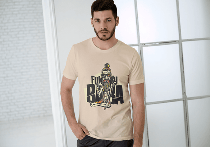 Funny Funky Baba: Cool Spiritual Guru Graphic Tee - Essentia Attire