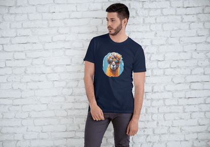Cool Llama Sunglasses: Funny Animal Graphic Tee - Essentia Attire