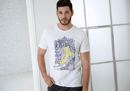 Crowned Sneaker Graphic: Retro Kickz King - Essentia Attire