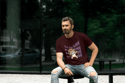 Mahol Pura Wavy: Playful Cute Lion Cub Graphic Tee - Essentia Attire