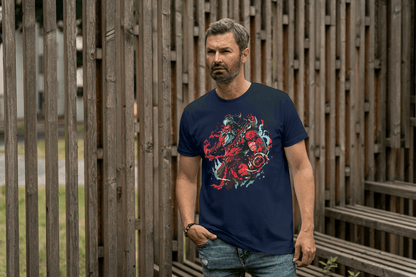 Fantasy Warrior Demon: Mythological Beast Graphic Tee - Essentia Attire