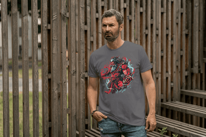 Fantasy Warrior Demon: Mythological Beast Graphic Tee - Essentia Attire