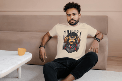 Gangster Monkey Tee: Suited Ape Design - Essentia Attire