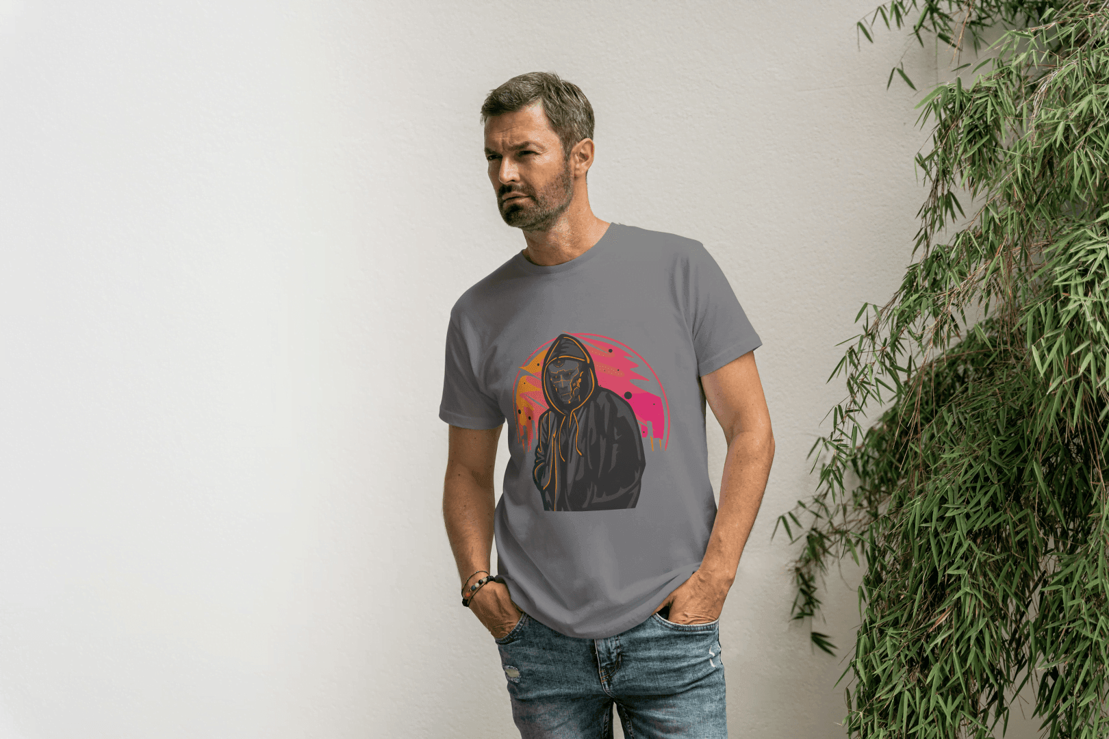 Glitch Skull Hoodie: Cyberpunk Skeleton Graphic Tee - Essentia Attire