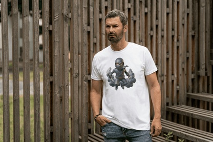 Cute Ninja Warrior: Cartoon Stealth Fighter Tee - Essentia Attire