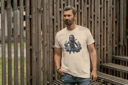 Cute Ninja Warrior: Cartoon Stealth Fighter Tee - Essentia Attire