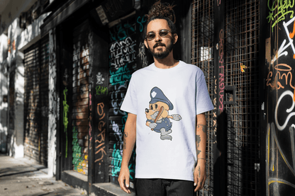 Classic Police Pup: Unique Old-School Cartoon - Essentia Attire