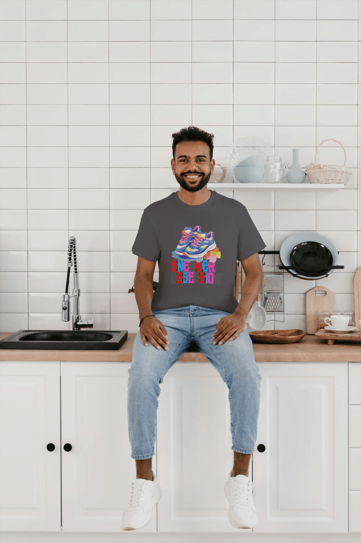 Sneaker Obsession Colorful T-Shirt Unisex Sneakerhead Graphic Tee - Essentia Attire