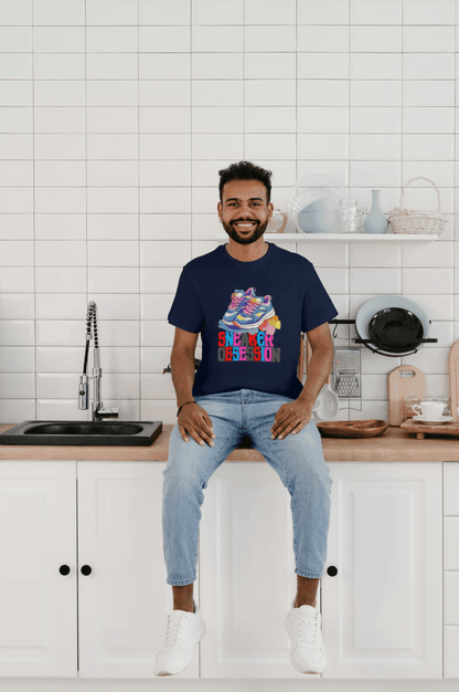 Sneaker Obsession Colorful T-Shirt Unisex Sneakerhead Graphic Tee - Essentia Attire