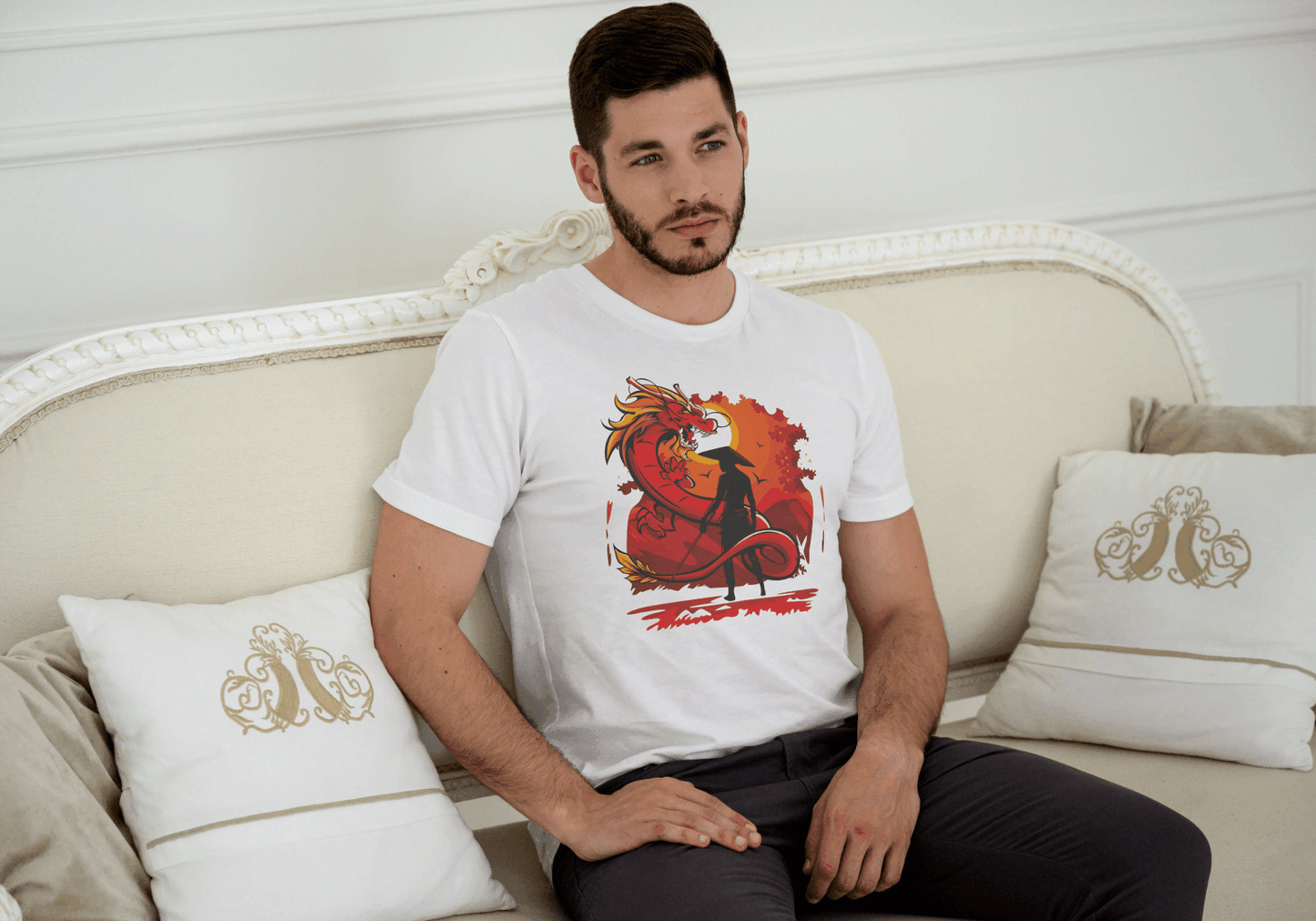 Rising Sun Dragon Samurai: Cultural Warrior Art - Essentia Attire