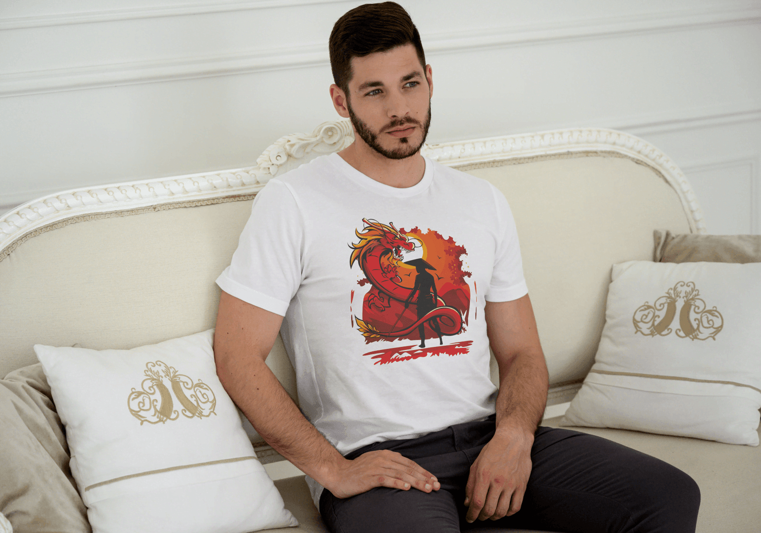 Rising Sun Dragon Samurai: Cultural Warrior Art - Essentia Attire