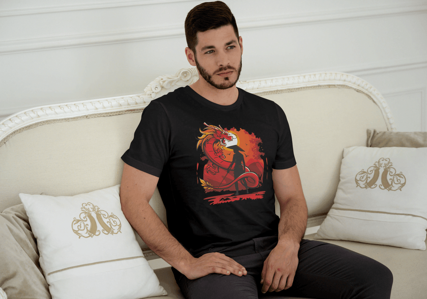 Rising Sun Dragon Samurai: Cultural Warrior Art - Essentia Attire