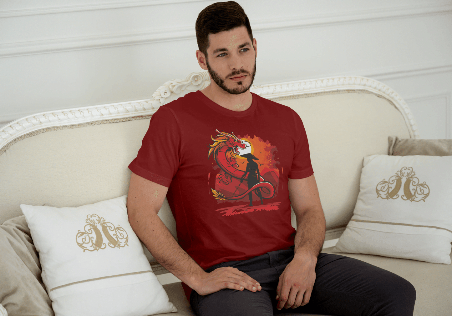 Rising Sun Dragon Samurai: Cultural Warrior Art - Essentia Attire