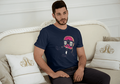Rebellious Donut with Cigarette: Unique Artistic Design - Essentia Attire