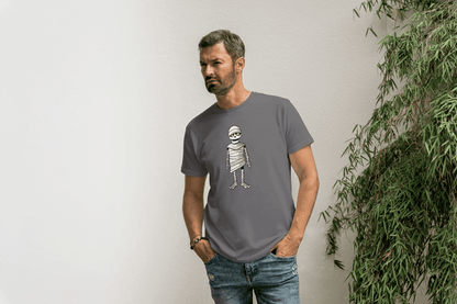 Cute Cartoon Mummy: Glowing Eye Mummy Tee - Essentia Attire