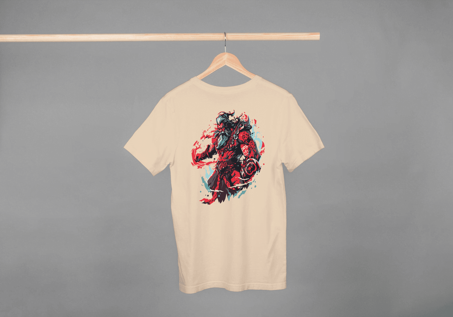 Fantasy Warrior Demon: Mythological Beast Graphic Tee - Essentia Attire
