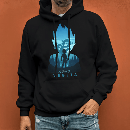 Dragon Ball Z Vegeta DropShoulder Hoodie | Prince of Saiyans | Anime Manga