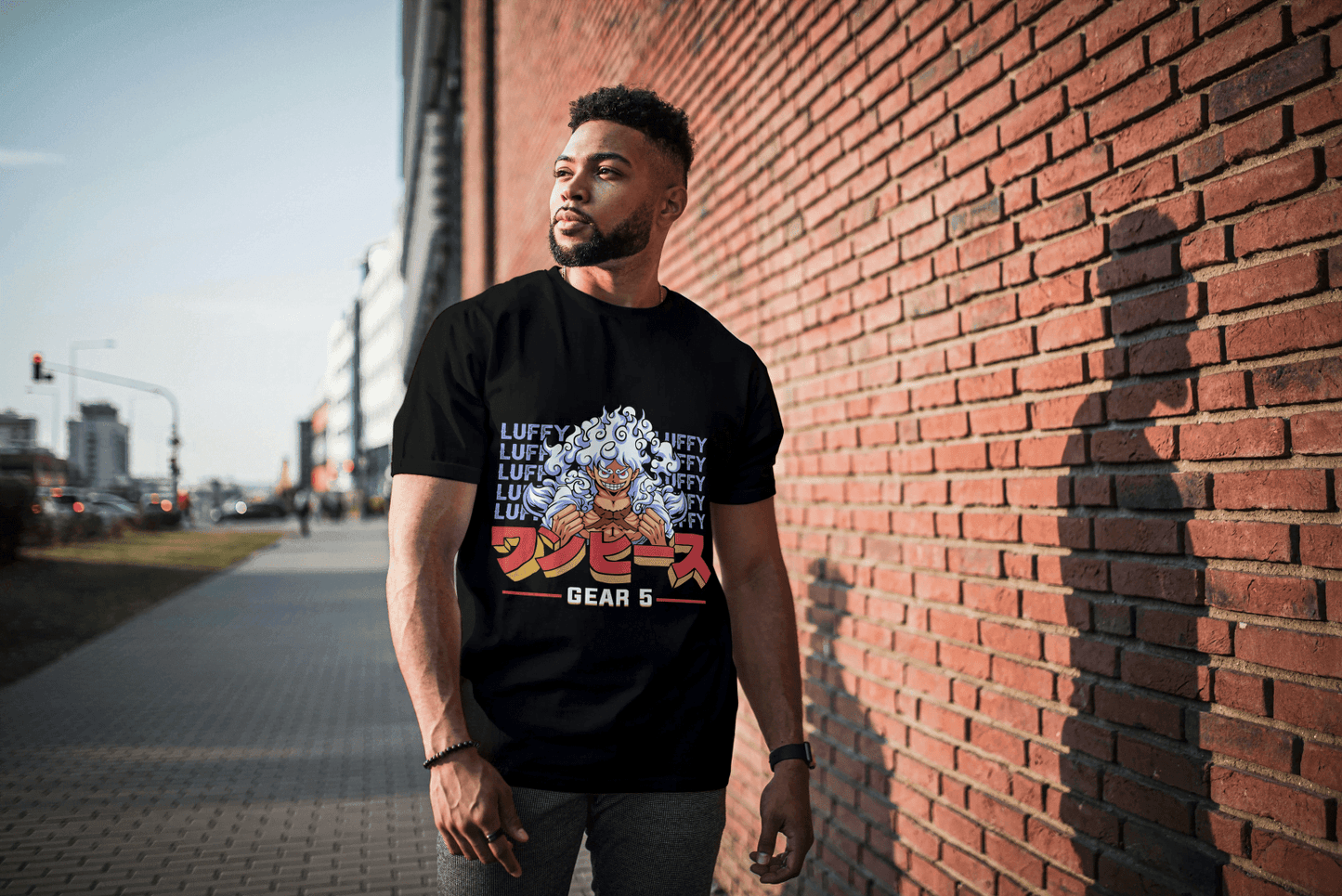 Anime Gear 5 Luffy: Iconic Transformation Tee - Essentia Attire