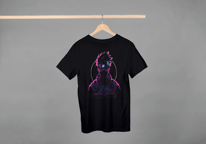 Kakashi Hatake | Naruto Anime Graphic Tee | Neon Vaporwave Style - Essentia Attire