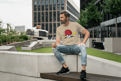 Pikachu Electric Shock Poké Ball T-shirt | Pokémon Fan Art Apparel - Essentia Attire