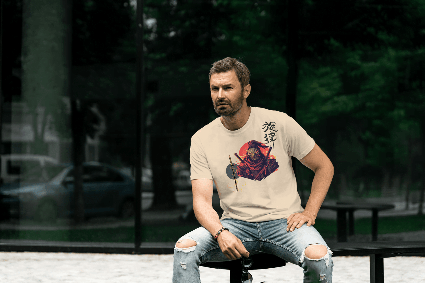 Mysterious Ninja/Ronin: Japanese Warrior Tee - Essentia Attire