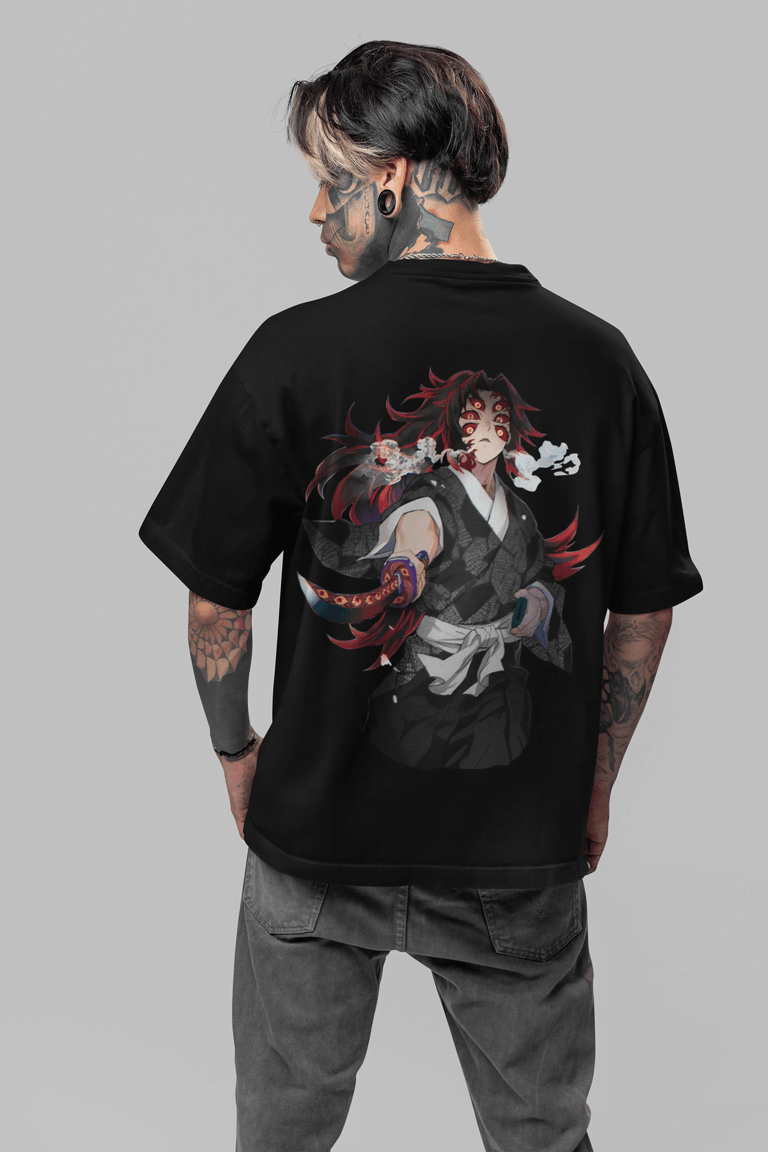 Demon Slayer Hantengu Anime Tee - Upper Rank Four Demon Oversized T-shirt