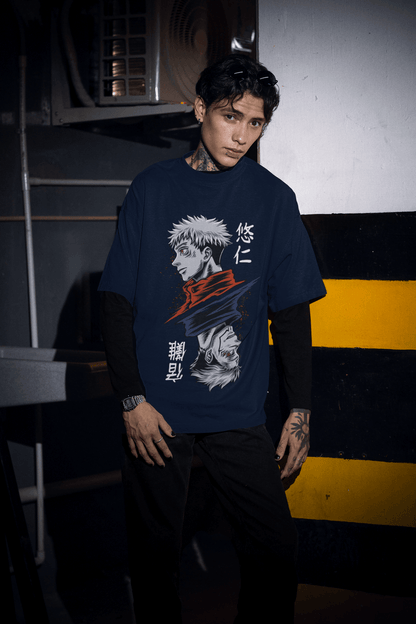 Jujutsu Kaisen 'King of Curses' Sukuna & Itadori Yuji Oversized T-shirt