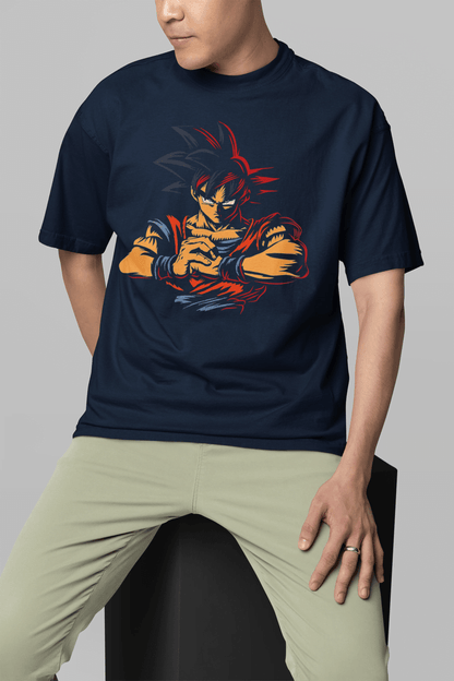 DBZ Goku Super Saiyan 4  Oversized T-shirt | Primal Saiyan Form Anime