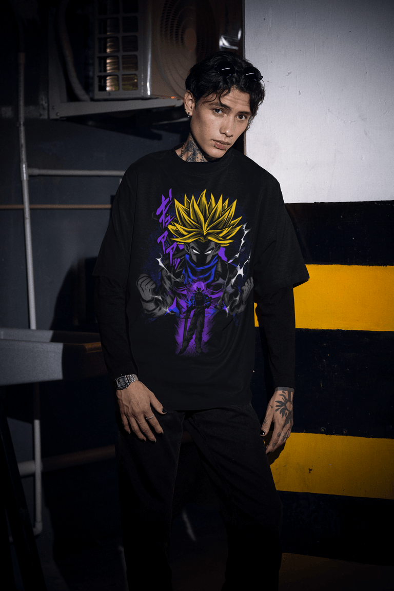 DBZ Gogeta & Vegito Oversized T-Shirt | Fusion Warrior Anime Art | Power of the Dragon Ball Z Universe
